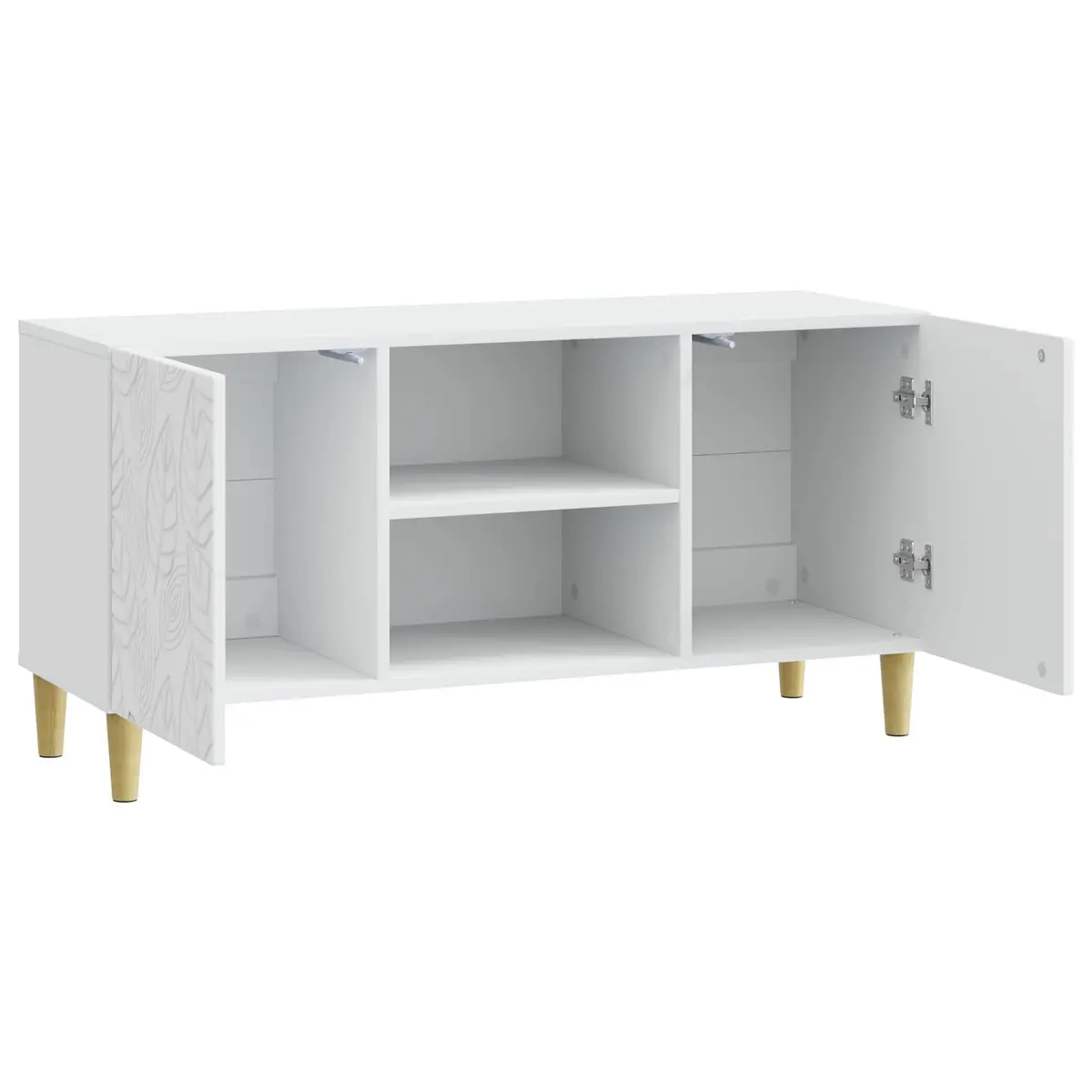 TV Cabinet Engineered Wood 102 x 34.5 x 50 cm White