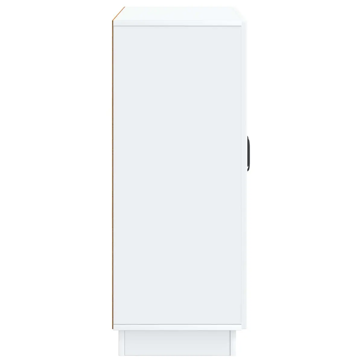 White Engineered Wood Sideboard Buffet Storage