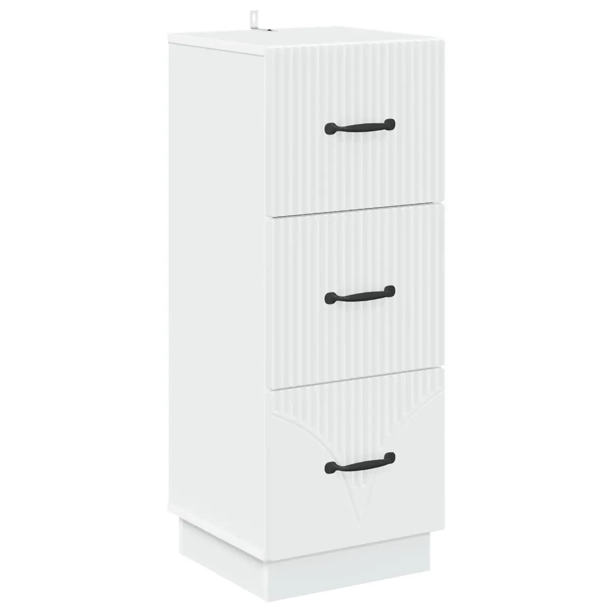 Drawer Cabinet Engineered Wood 33x34.5x87cm White