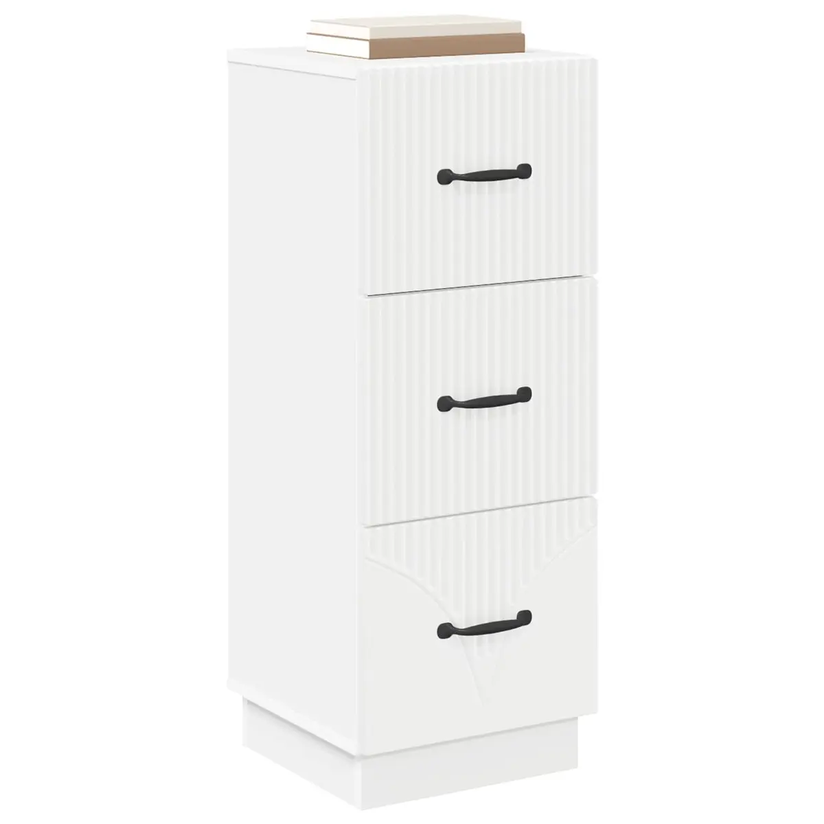 Drawer Cabinet Engineered Wood 33x34.5x87cm White