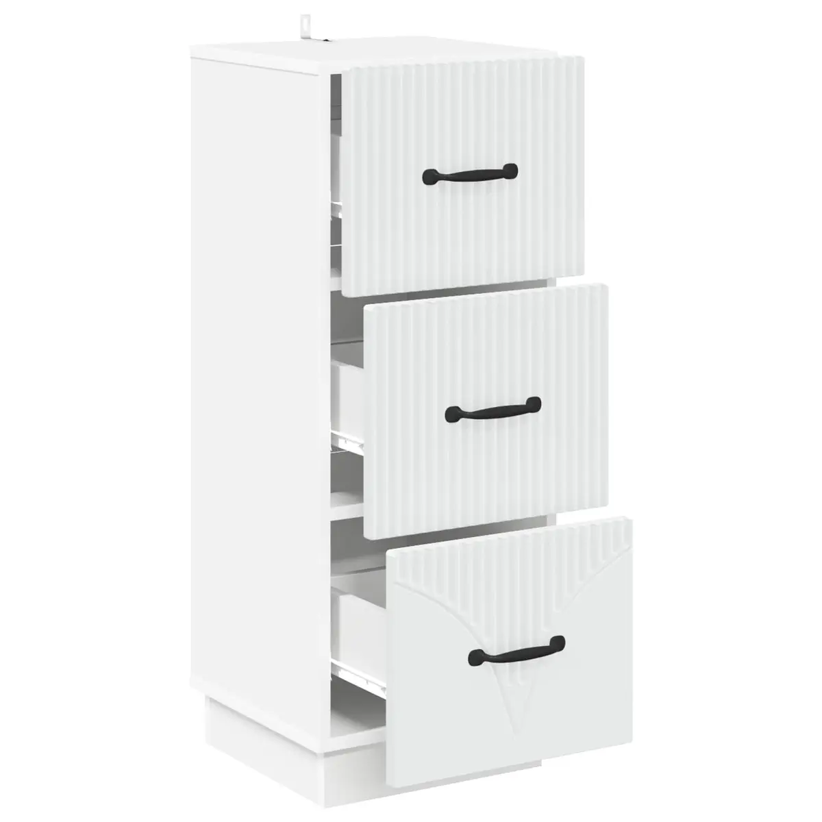 Drawer Cabinet Engineered Wood 33x34.5x87cm White
