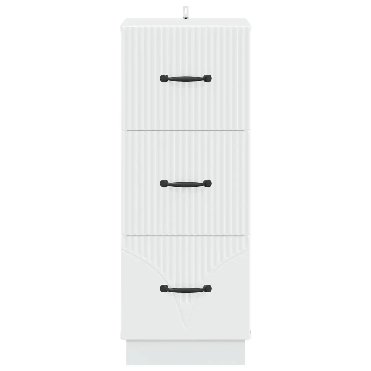 Drawer Cabinet Engineered Wood 33x34.5x87cm White