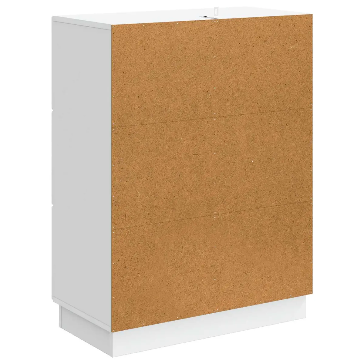 White Engineered Wood Sideboard 66 x 34.5 x 87 cm