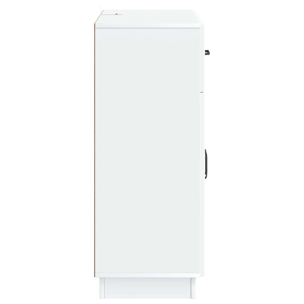 White Sideboard with Storage Capacity 66 x 34.5 x 87 cm