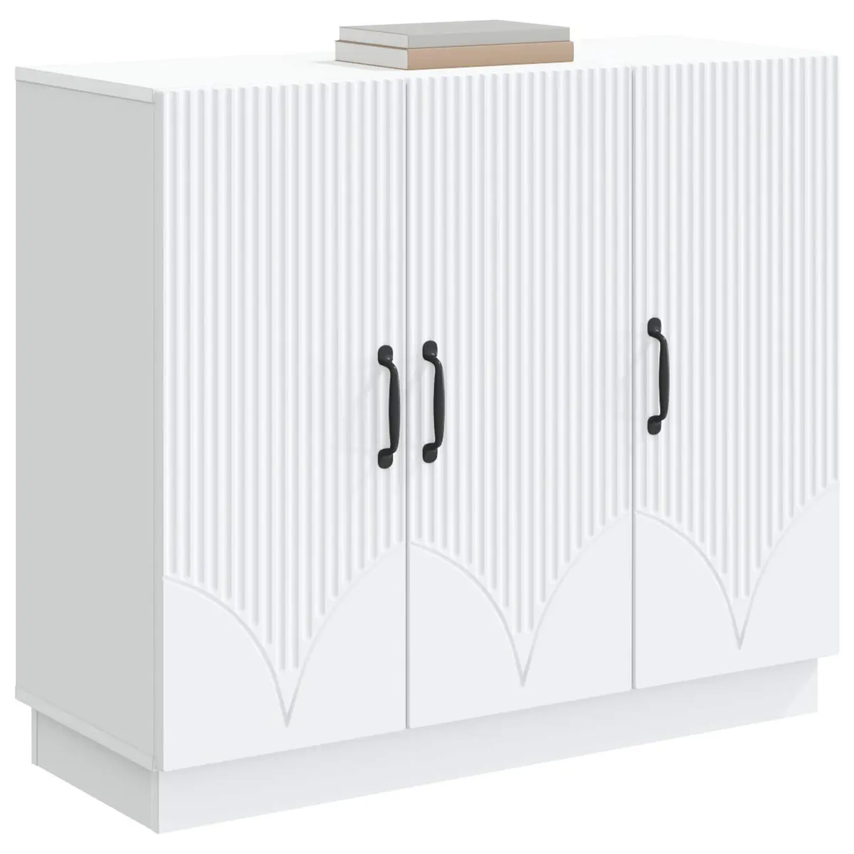 White Sideboard with Ample Storage Space