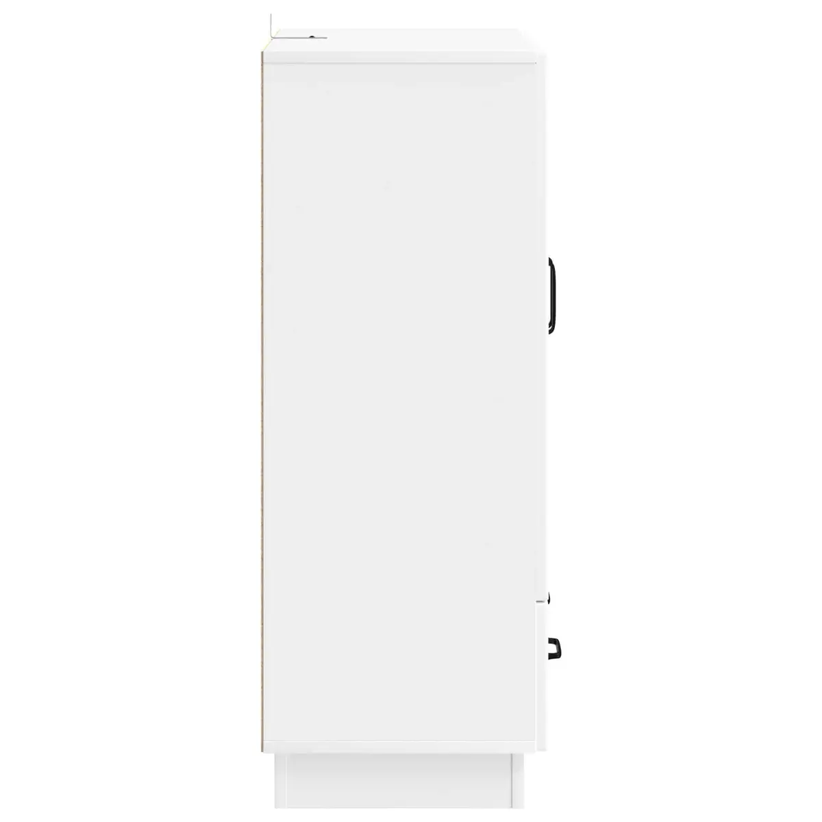 Engineered Wood White Sideboard Storage Cabinet 66cm