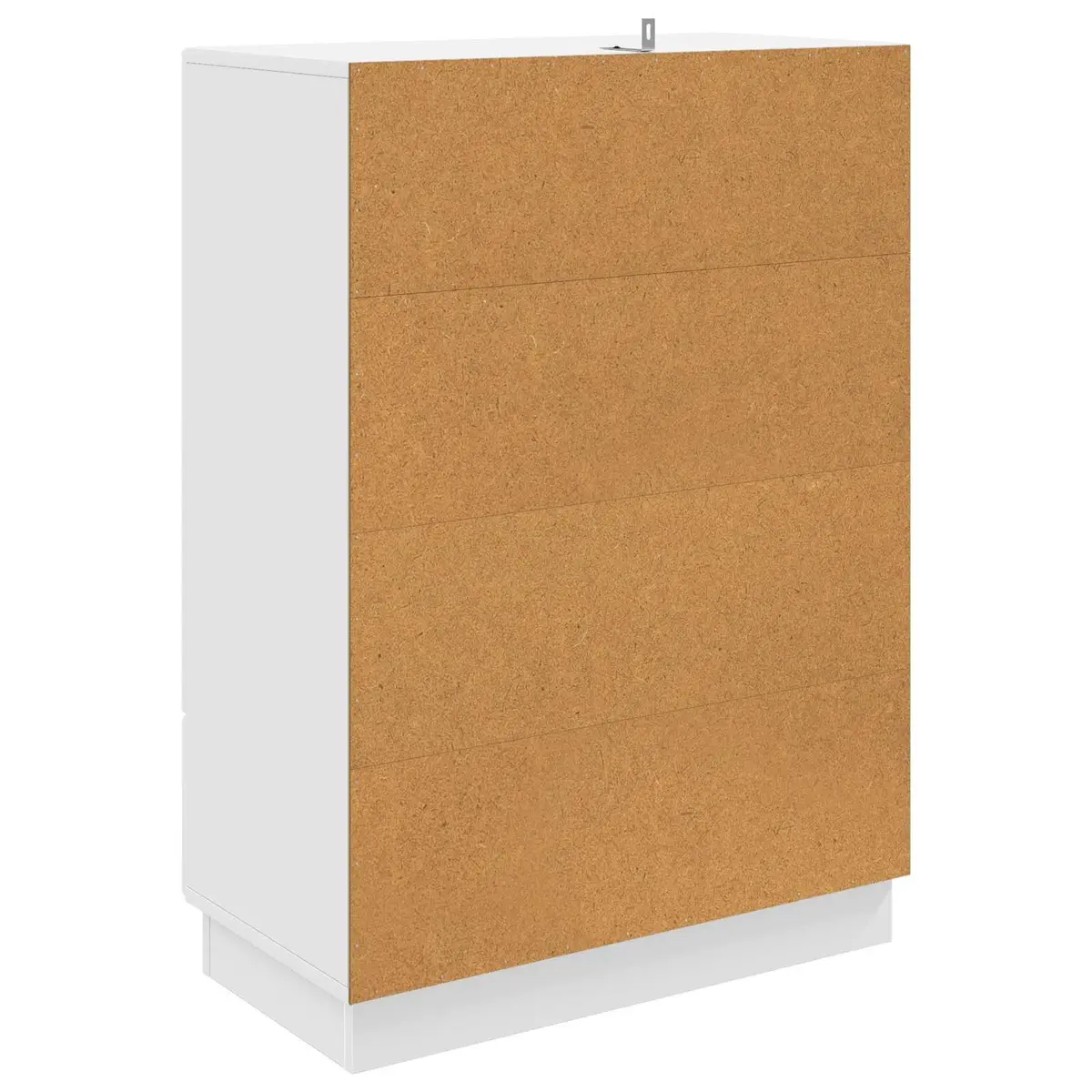 Engineered Wood White Sideboard Storage Cabinet 66cm