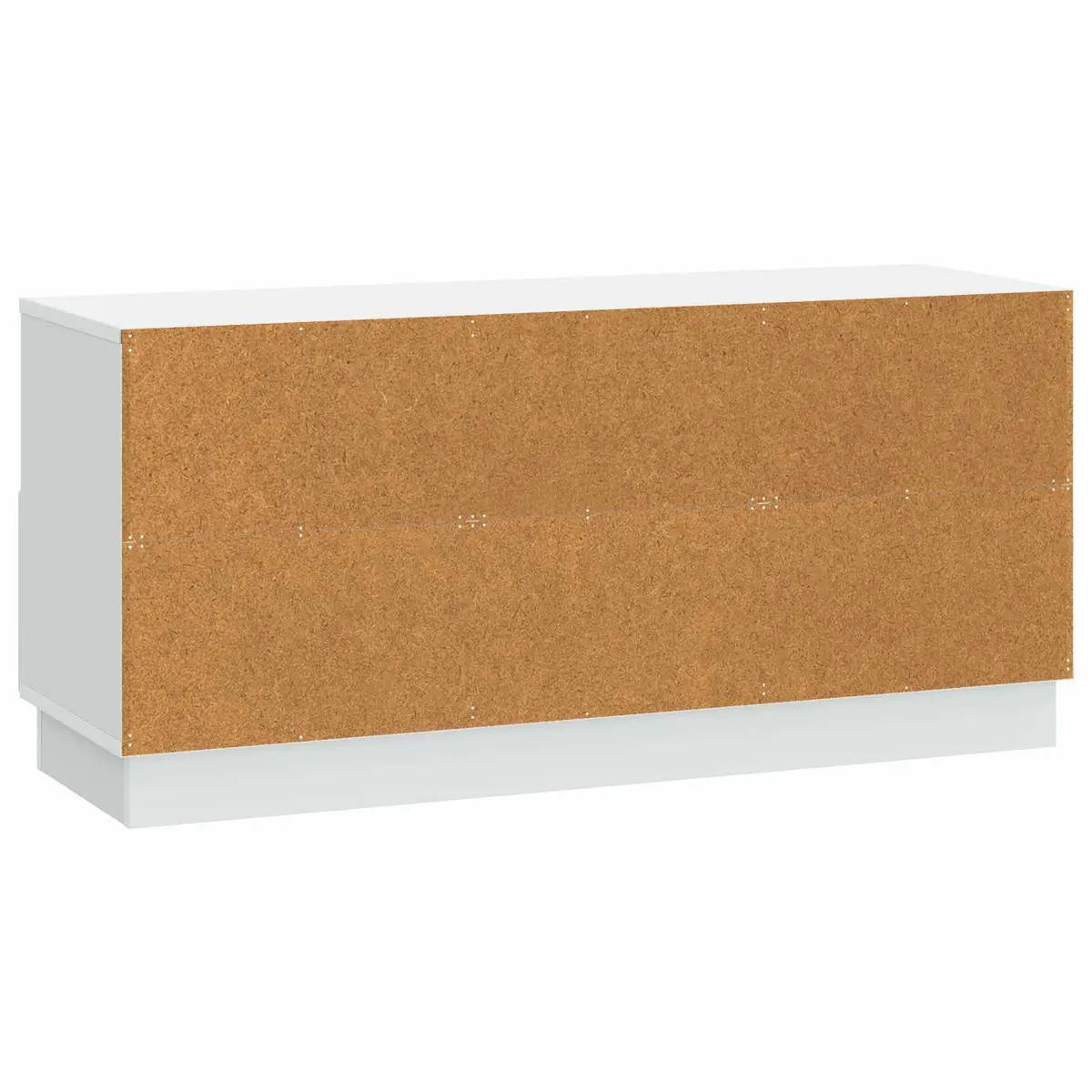 White Engineered Wood TV Cabinet with Drawer for Storage