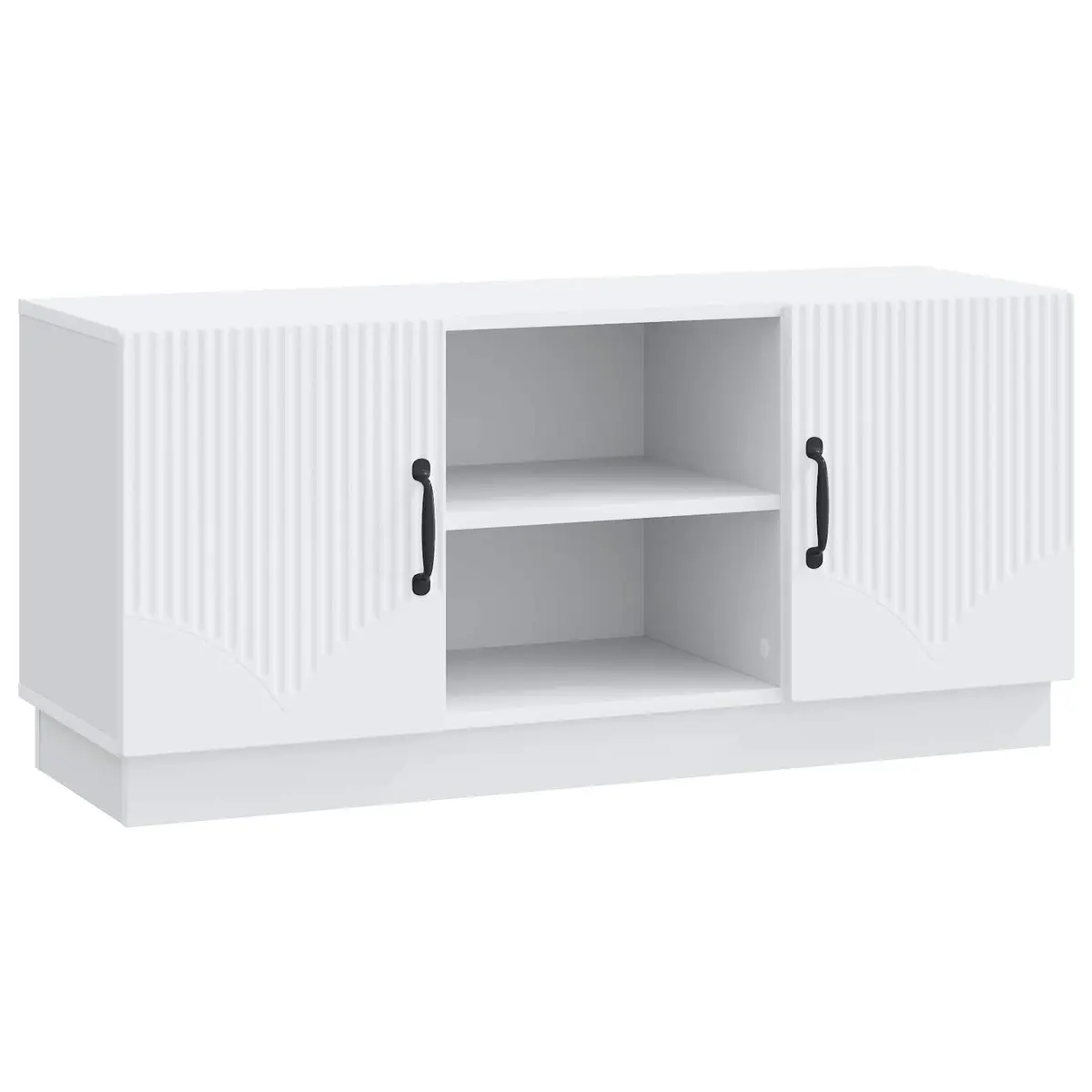 White TV Cabinet with Storage Solutions