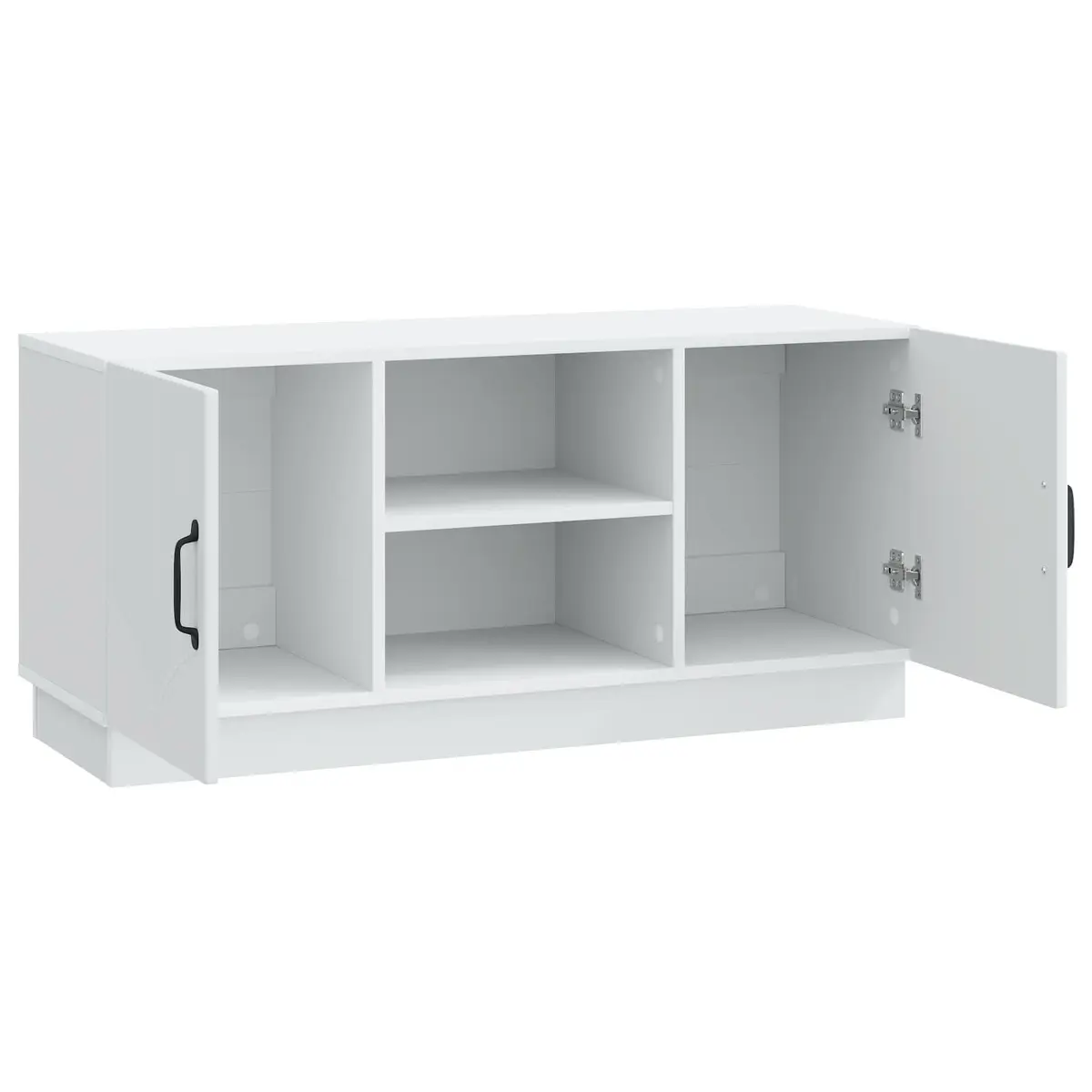 White TV Cabinet with Storage Solutions