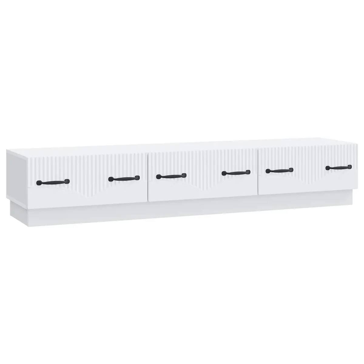 White TV Cabinet with Storage Drawer