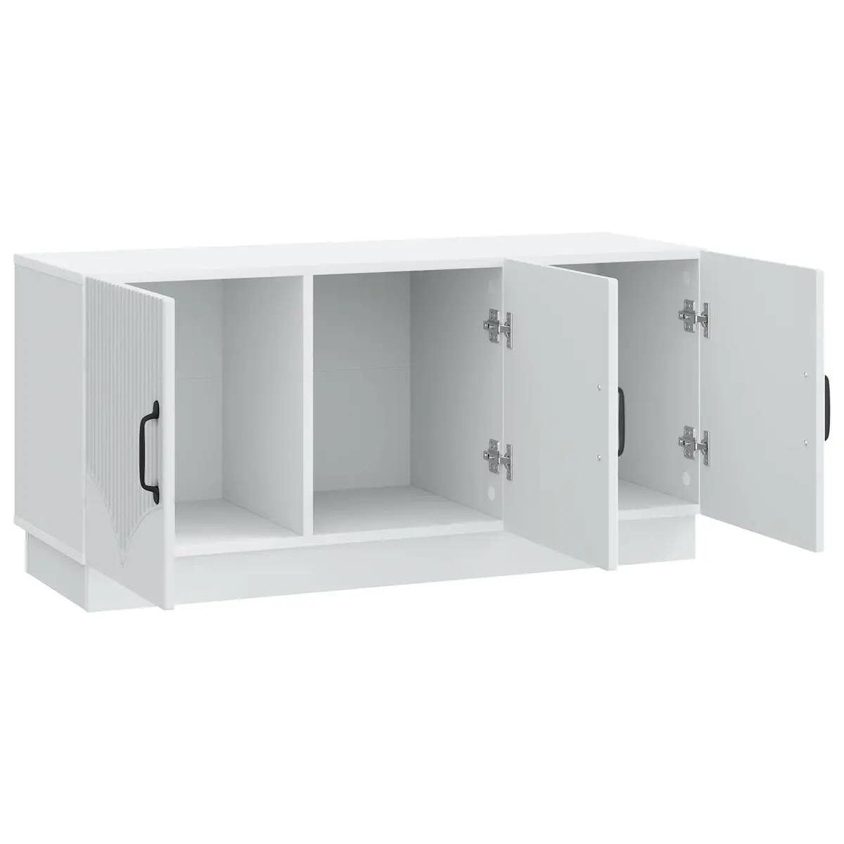 White TV Cabinet with Ample Storage