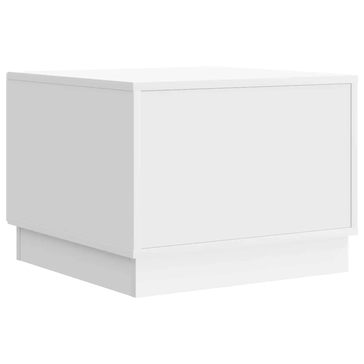 Coffee Table with Drawer White Modern Living Room Storage Accent Furniture