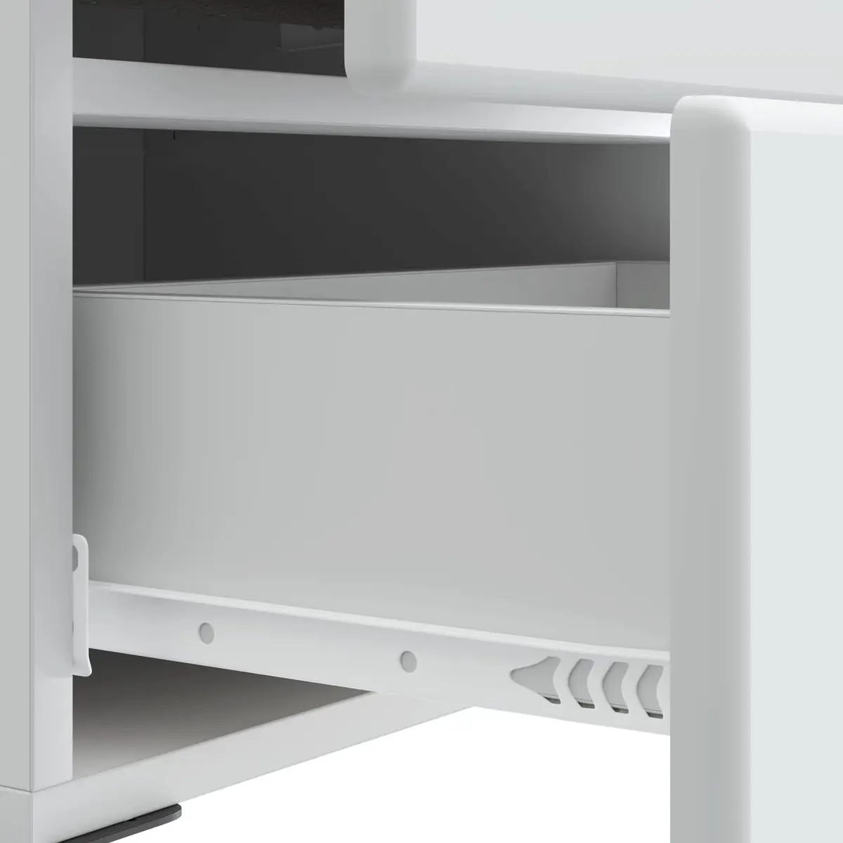 Bedside Table Engineered Wood 43 x 34.5 x 47.5 cm White