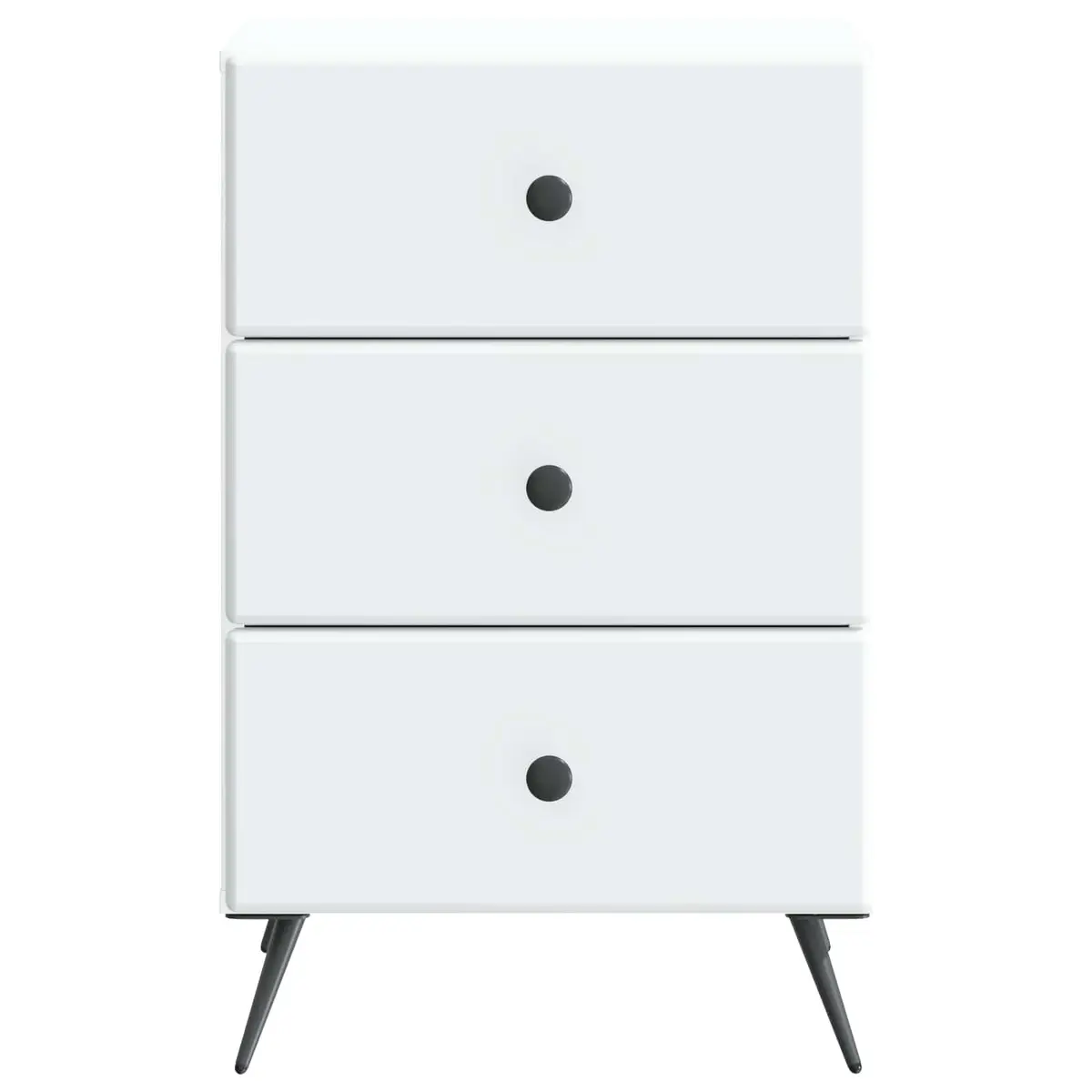 White Nightstand with Durable Engineered Wood