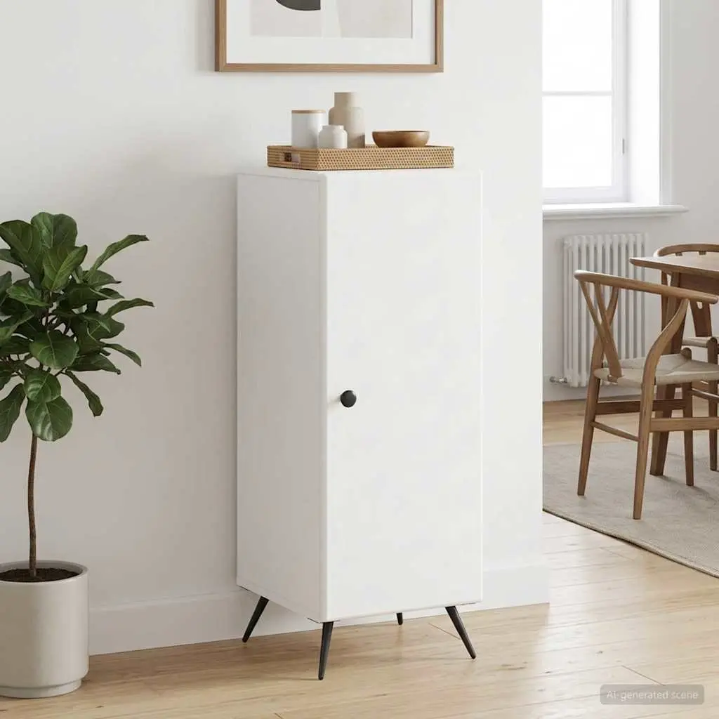 White Buffet Cabinet for Dining Room Storage