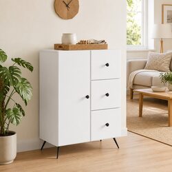 Premium White Sideboard Buffet Cabinet for Dining Rooms