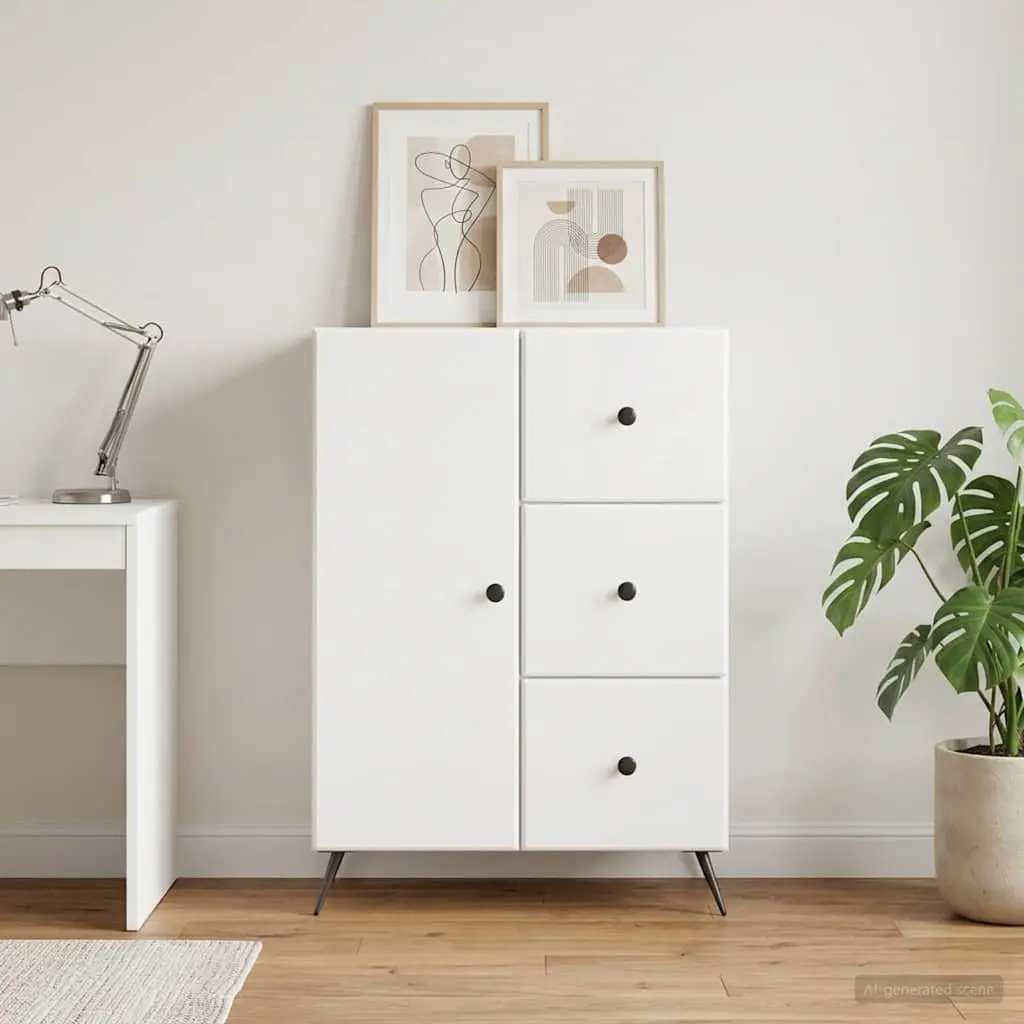 White Sideboard Buffet Cabinet for Dining Rooms