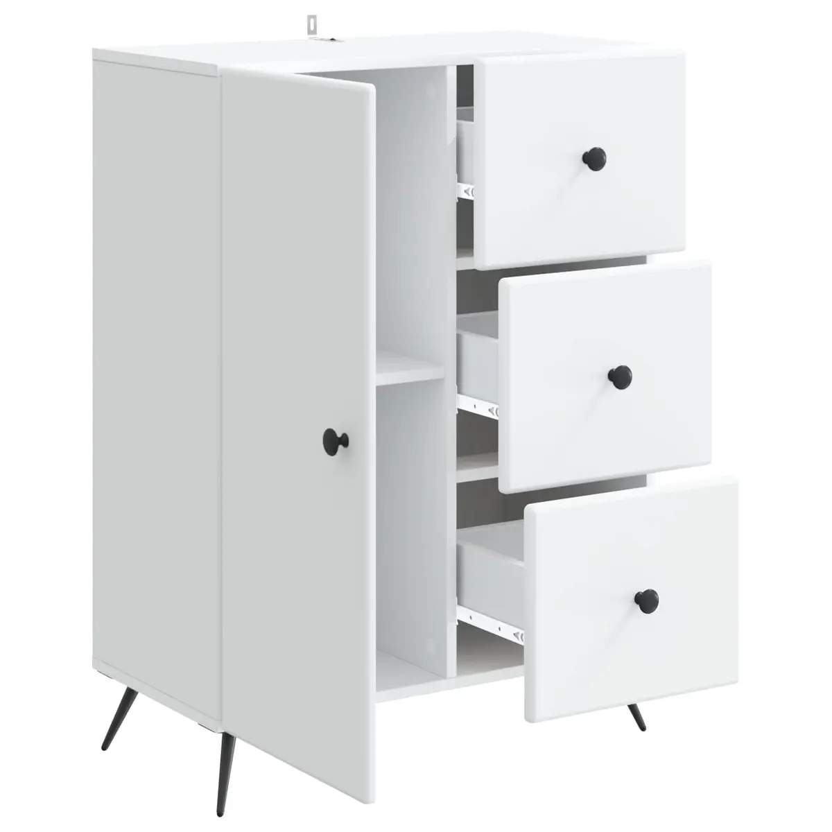White Sideboard Buffet Cabinet for Dining Rooms