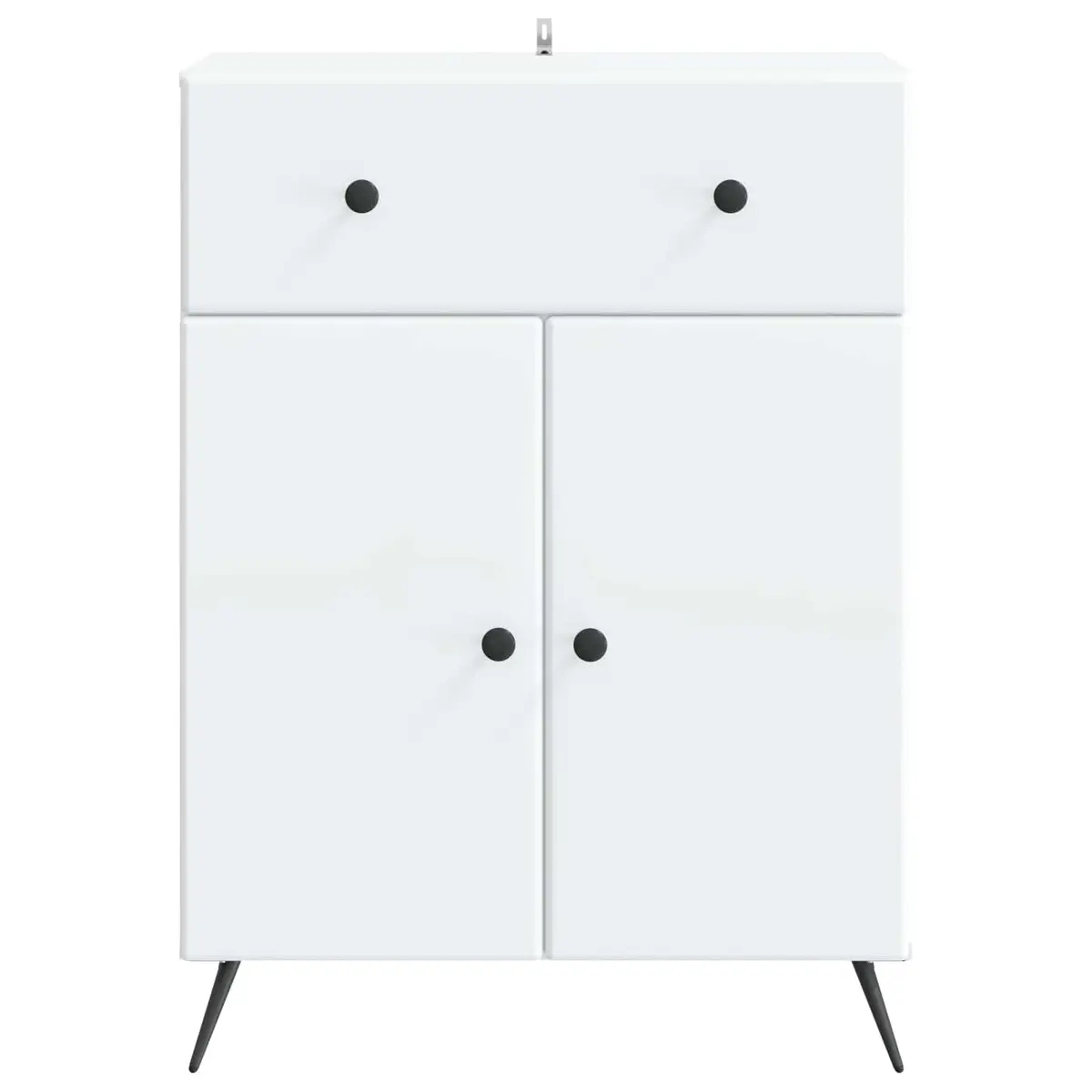 White Buffet Cabinet with Adjustable Shelves