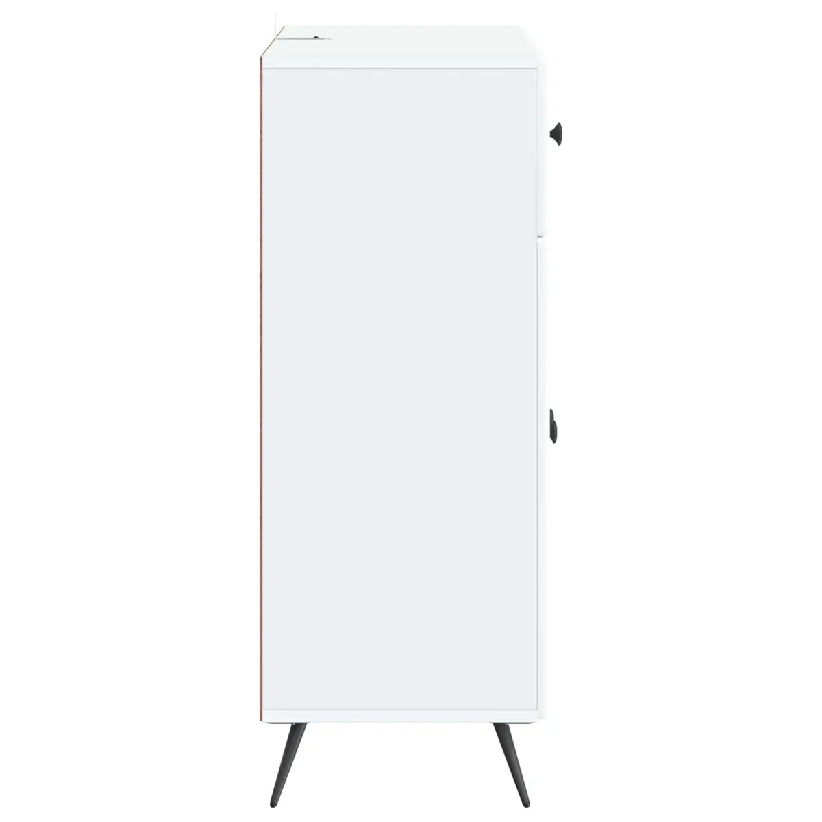 White Buffet Cabinet with Adjustable Shelves