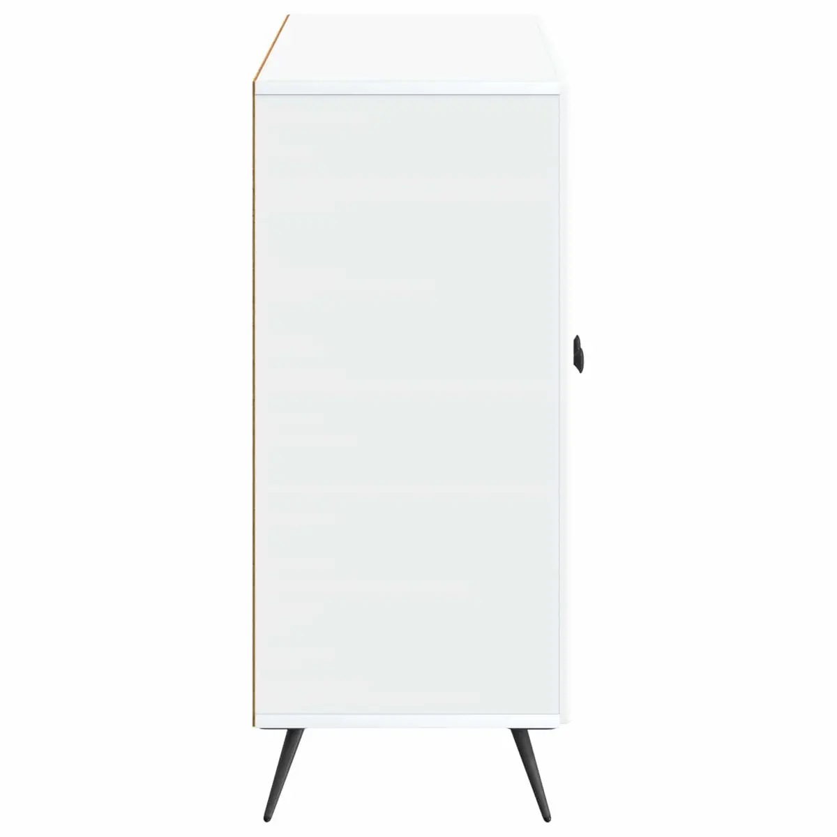 White Sideboard Buffet Storage Cabinet Engineered Wood Living Dining Room
