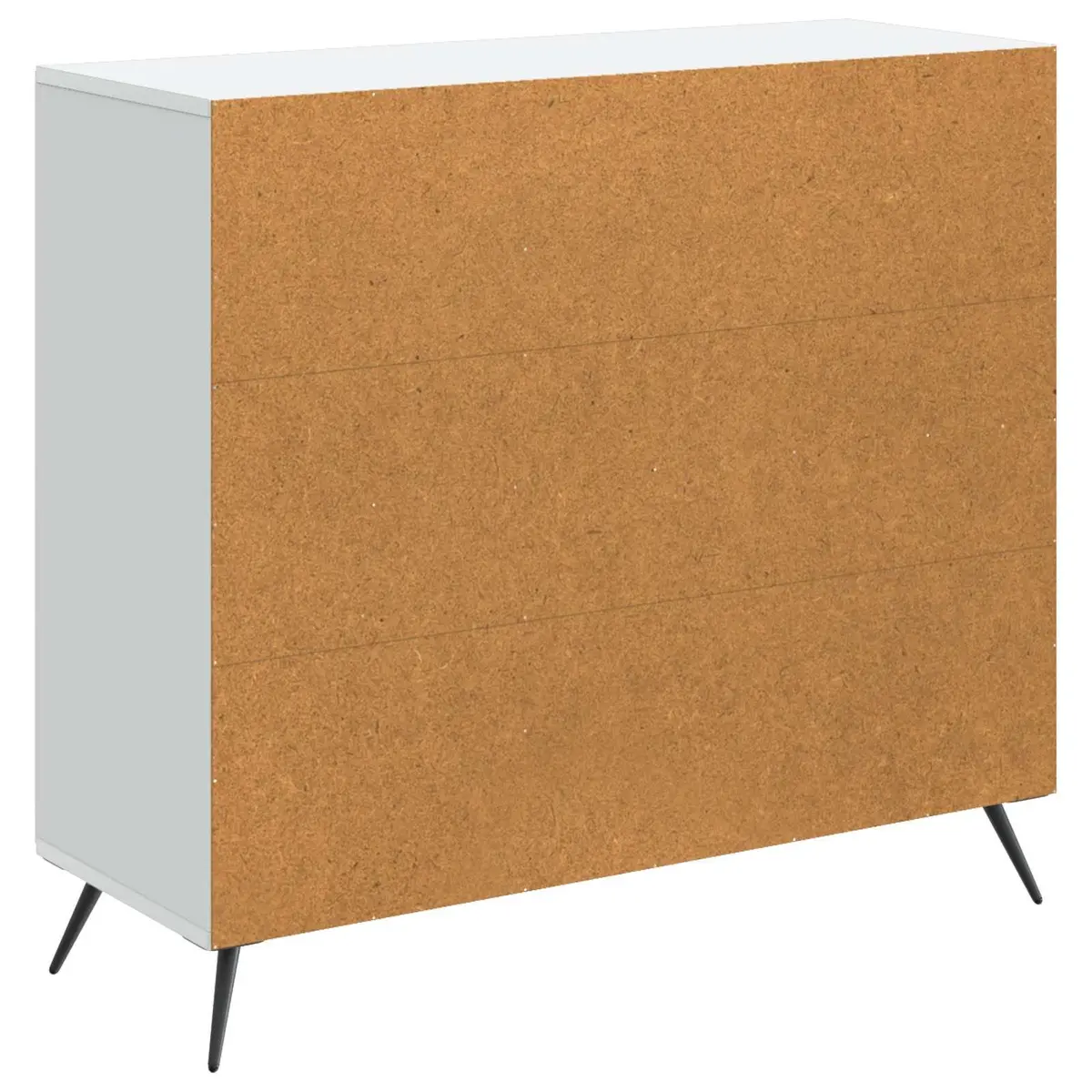 White Sideboard Buffet Storage Cabinet Engineered Wood Living Dining Room