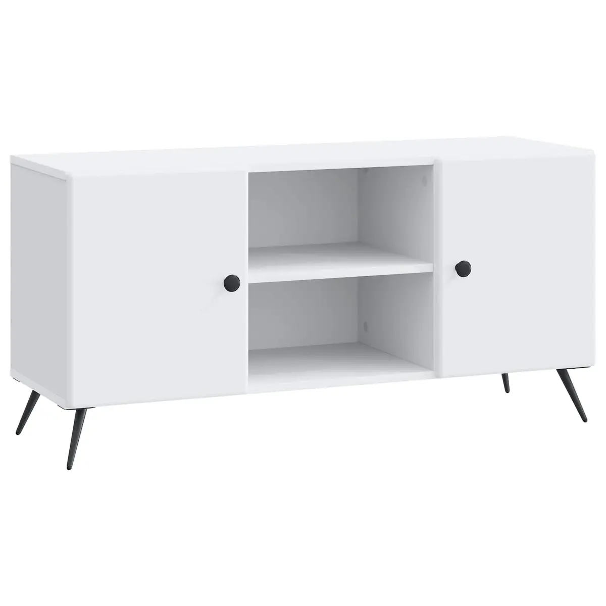 White Engineered Wood TV Cabinet 102 x 34.5 x 50 cm
