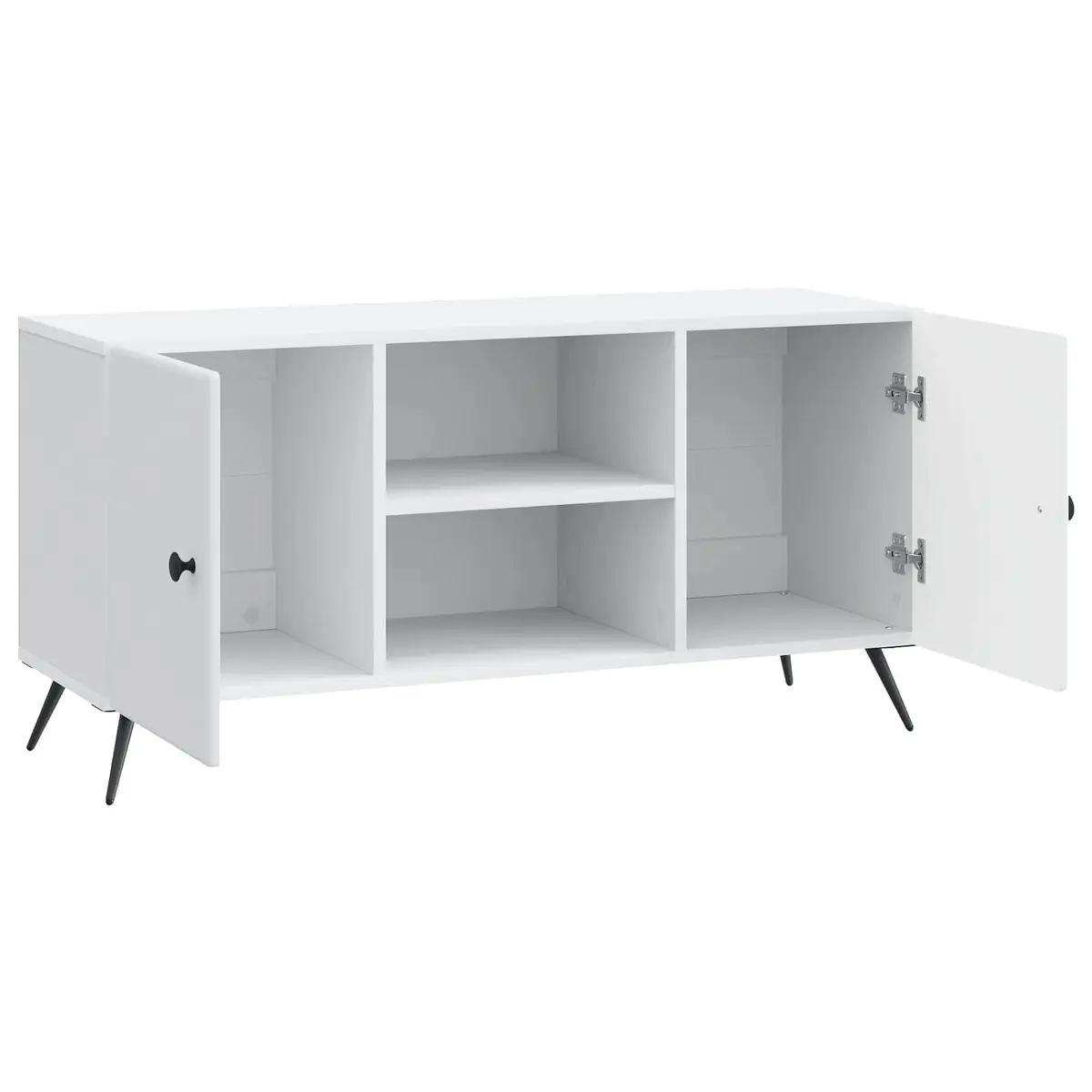 White Engineered Wood TV Cabinet 102 x 34.5 x 50 cm