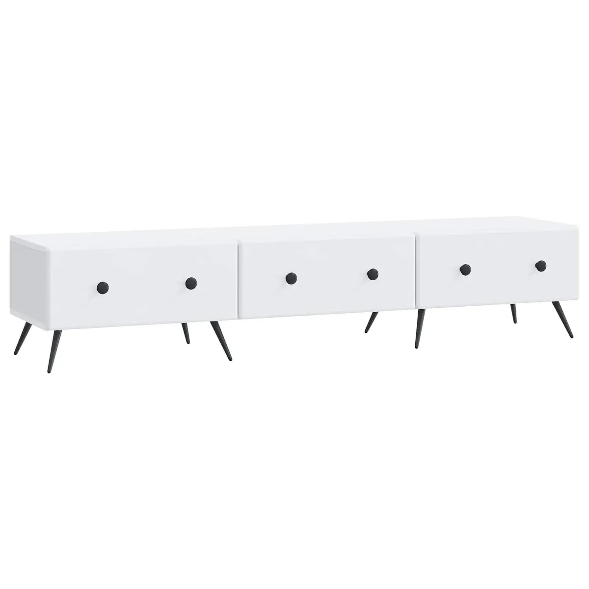 TV Cabinet Engineered Wood 147x34.5x30cm White
