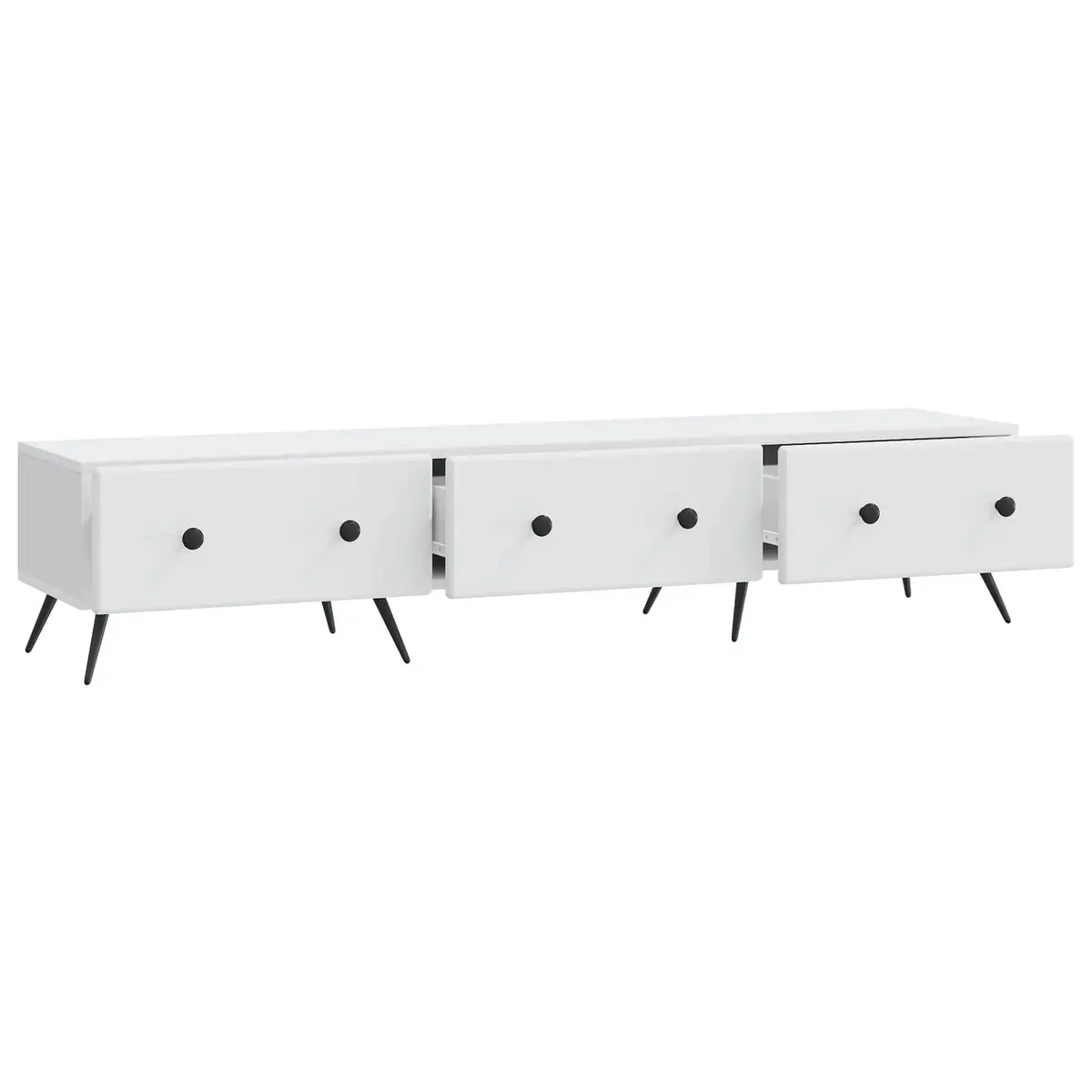 TV Cabinet Engineered Wood 147x34.5x30cm White