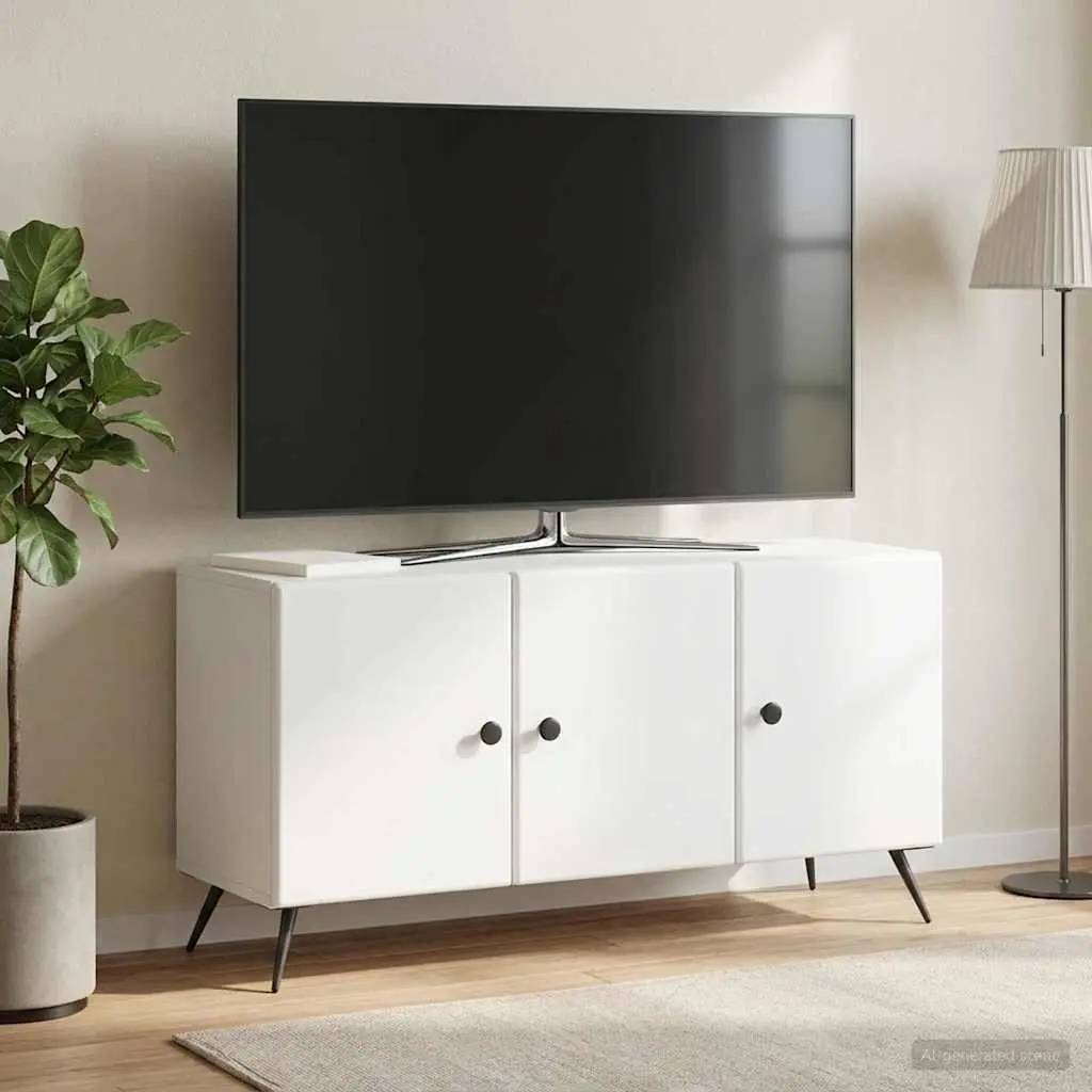 TV Cabinet Engineered Wood 99 x 34.5 x 50 cm White