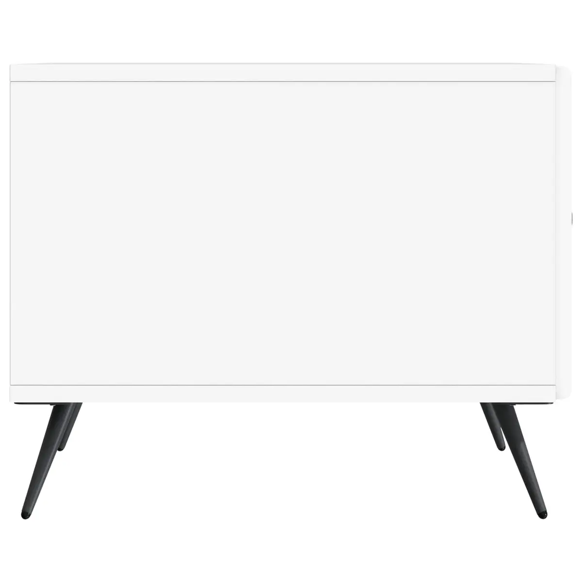 White Rectangular Coffee Table with Drawer for Living Spaces
