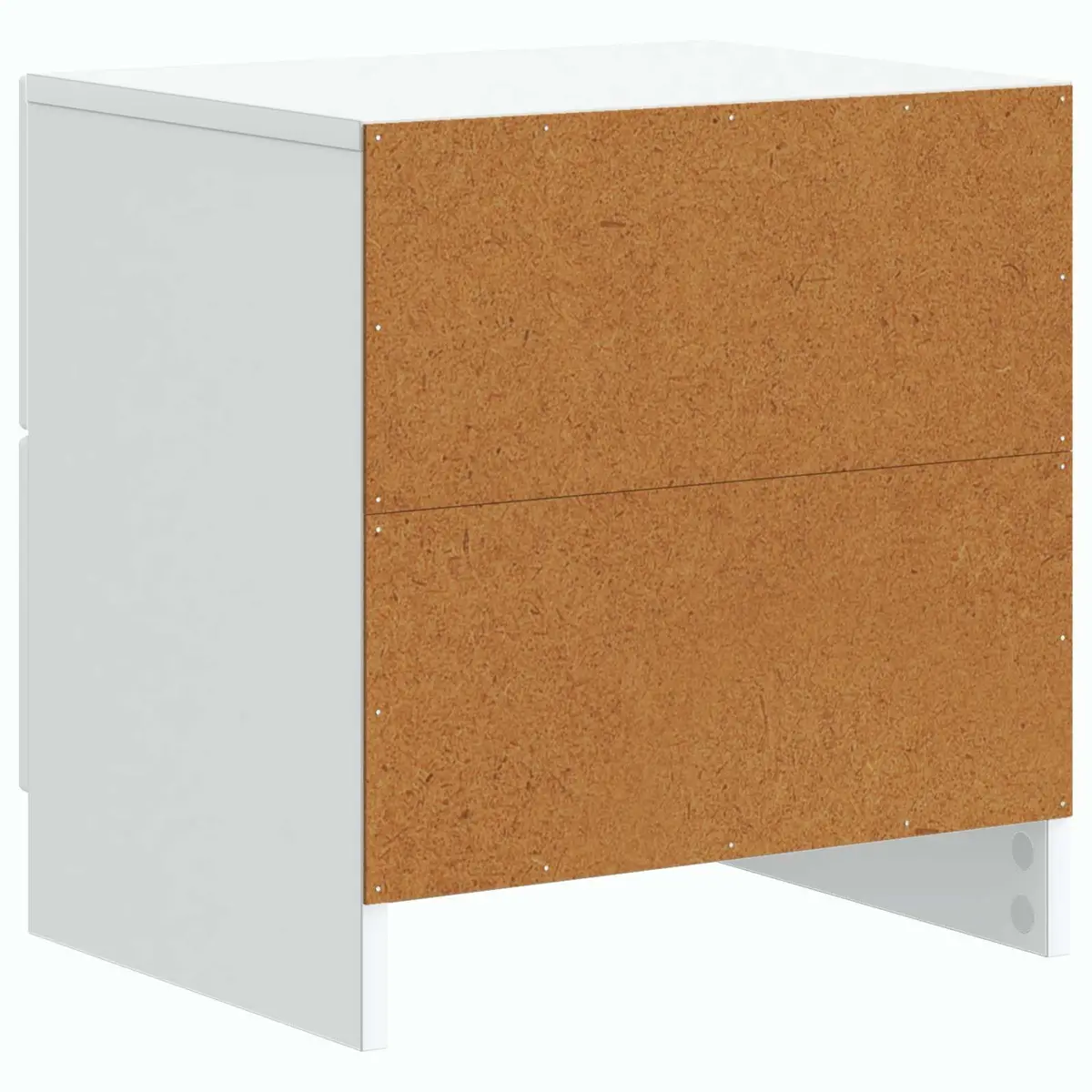 Vintage White Bedside Cabinet with Ample Storage