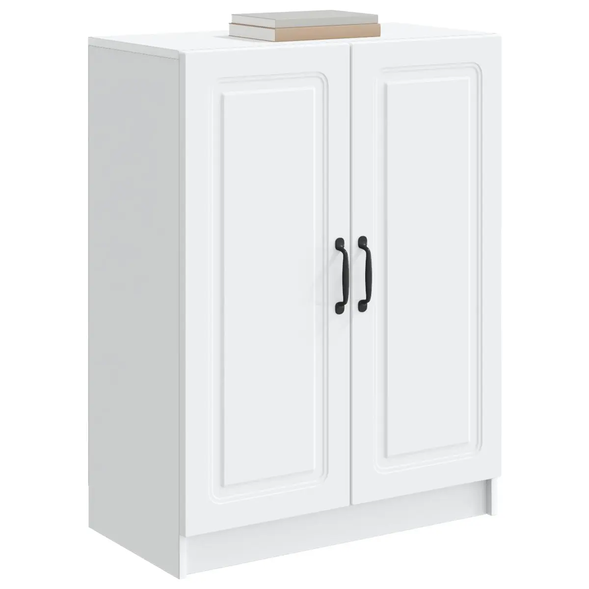 White Sideboard Storage Cabinet Buffet Engineered Wood Living Room Dining