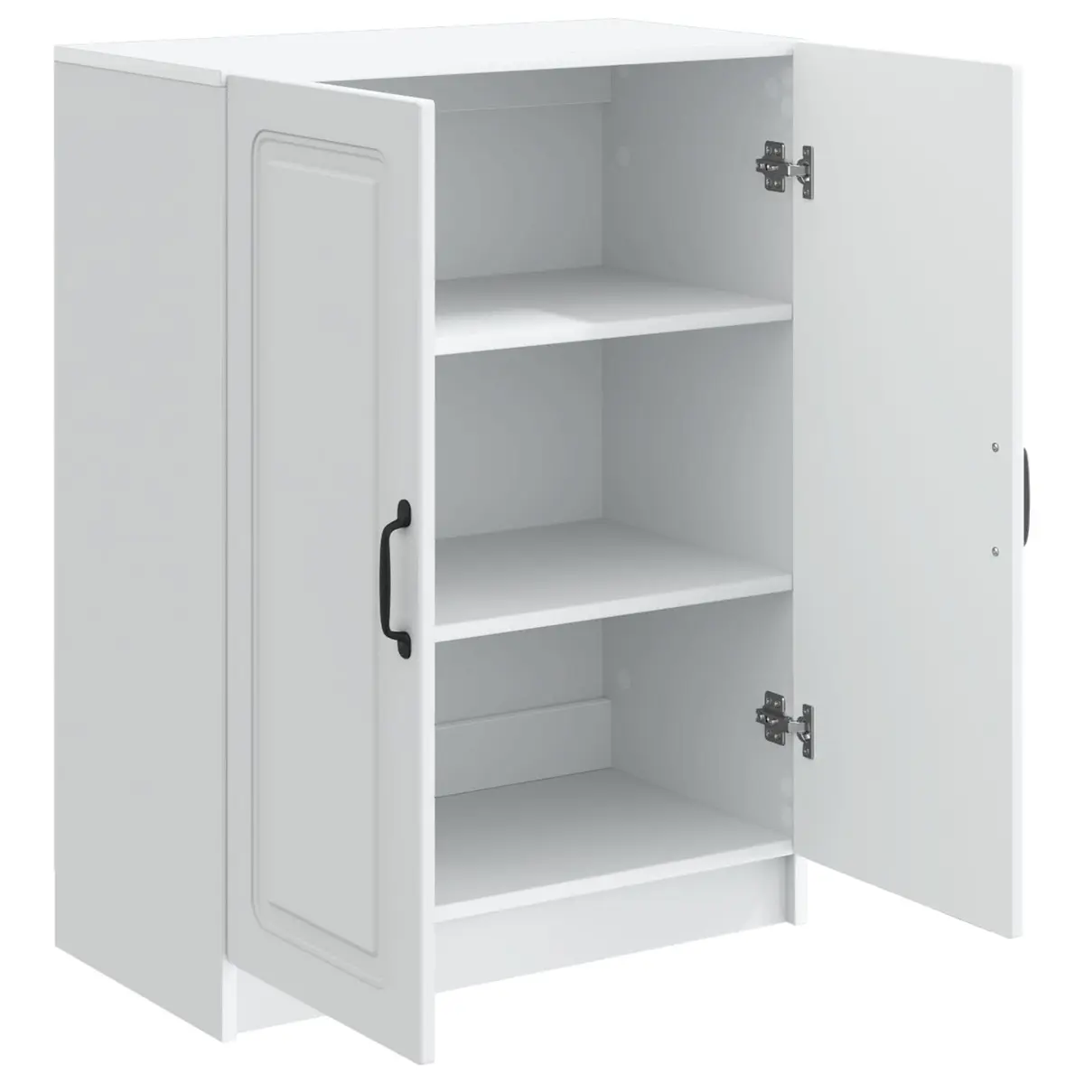 White Sideboard Storage Cabinet Buffet Engineered Wood Living Room Dining