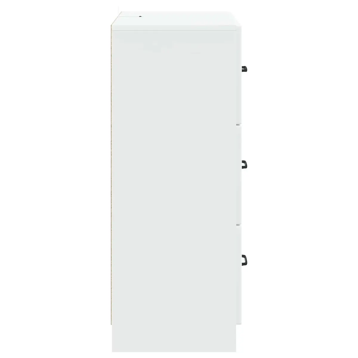 White Drawer Cabinet with Engineered Wood Build