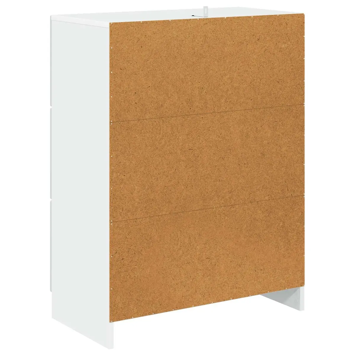 White Drawer Cabinet with Engineered Wood Build