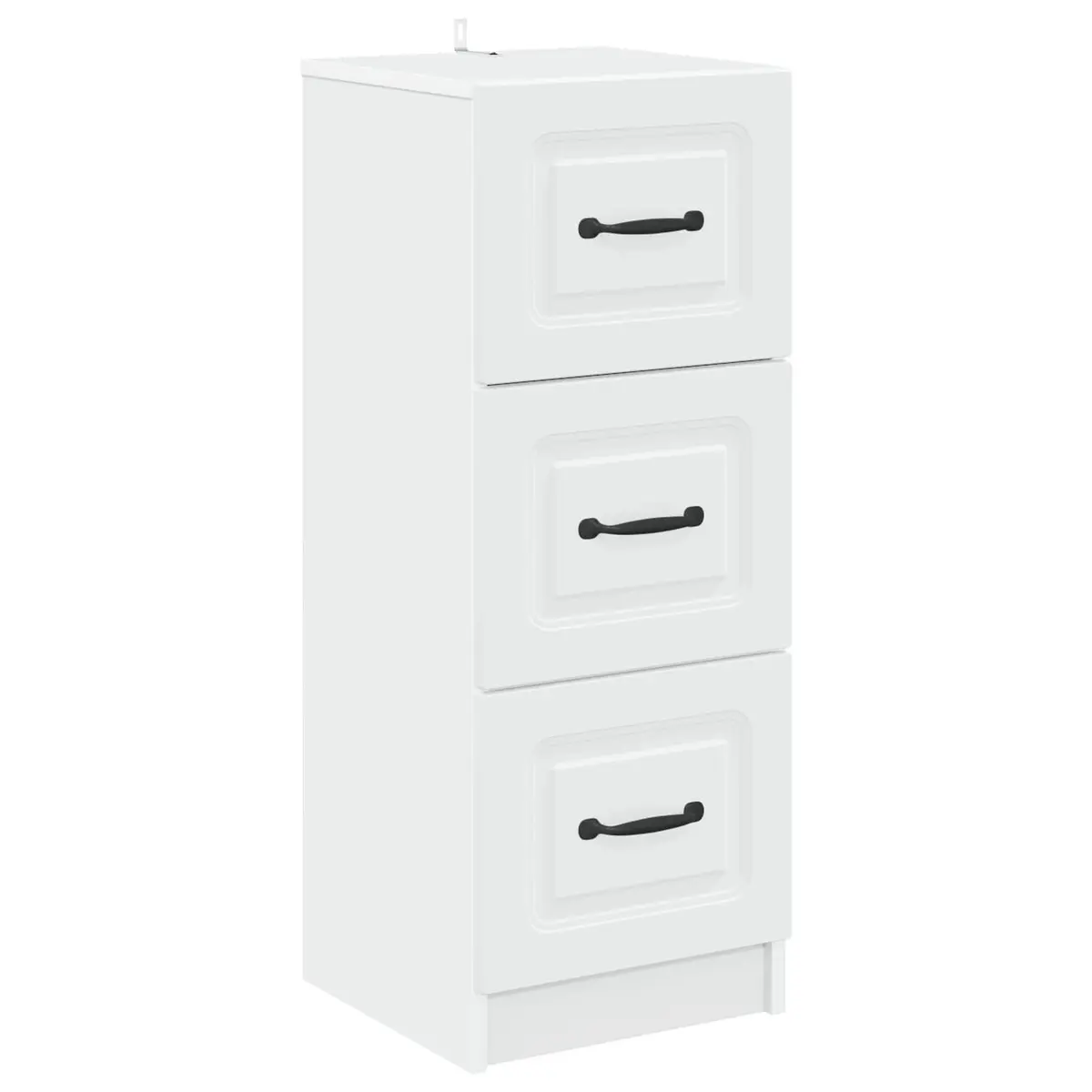 Drawer Cabinet Engineered Wood 33 x 34.5 x 87 cm White