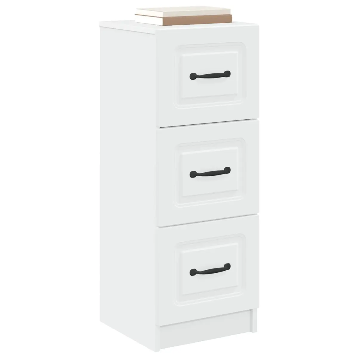 Drawer Cabinet Engineered Wood 33 x 34.5 x 87 cm White