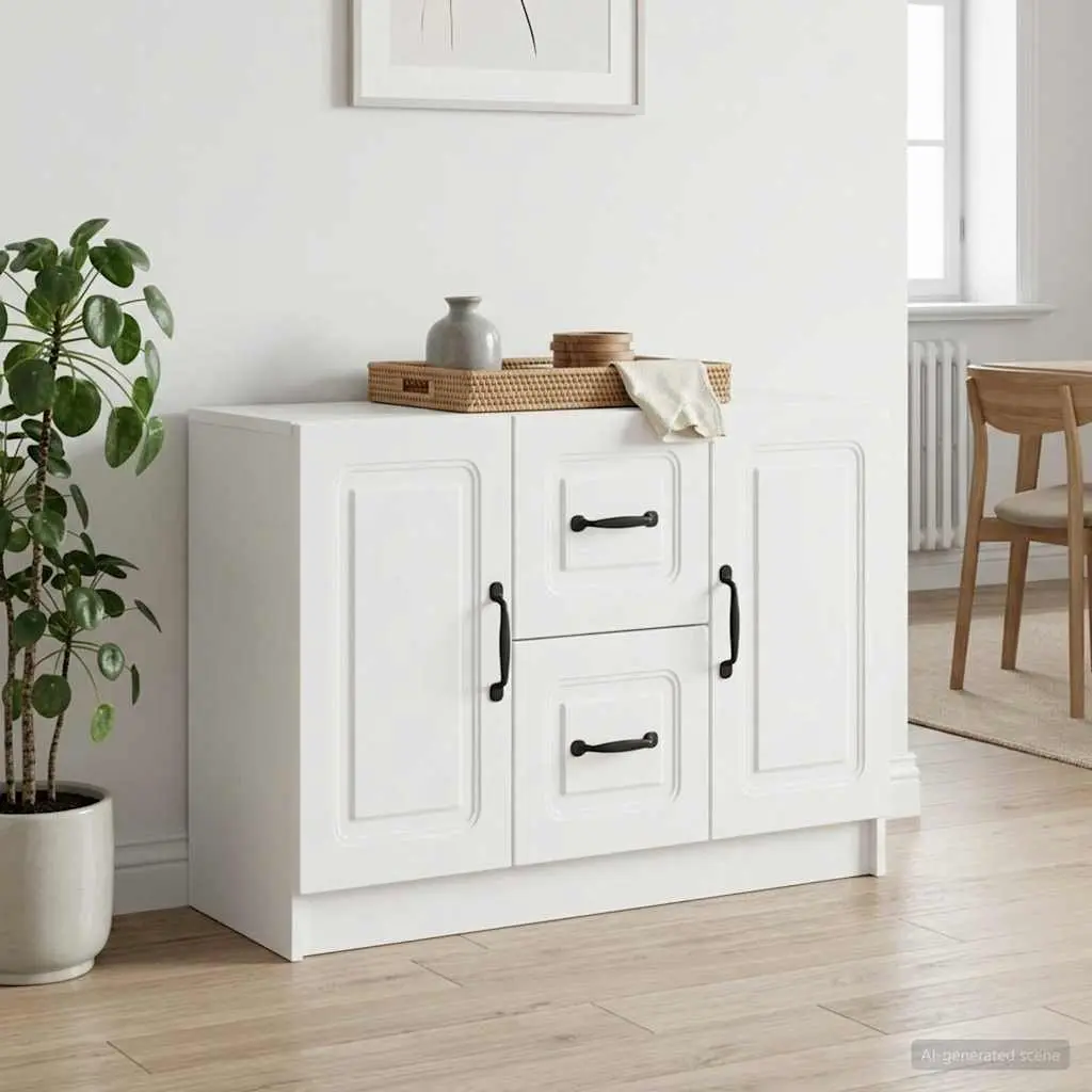 White Sideboard Storage Cabinet