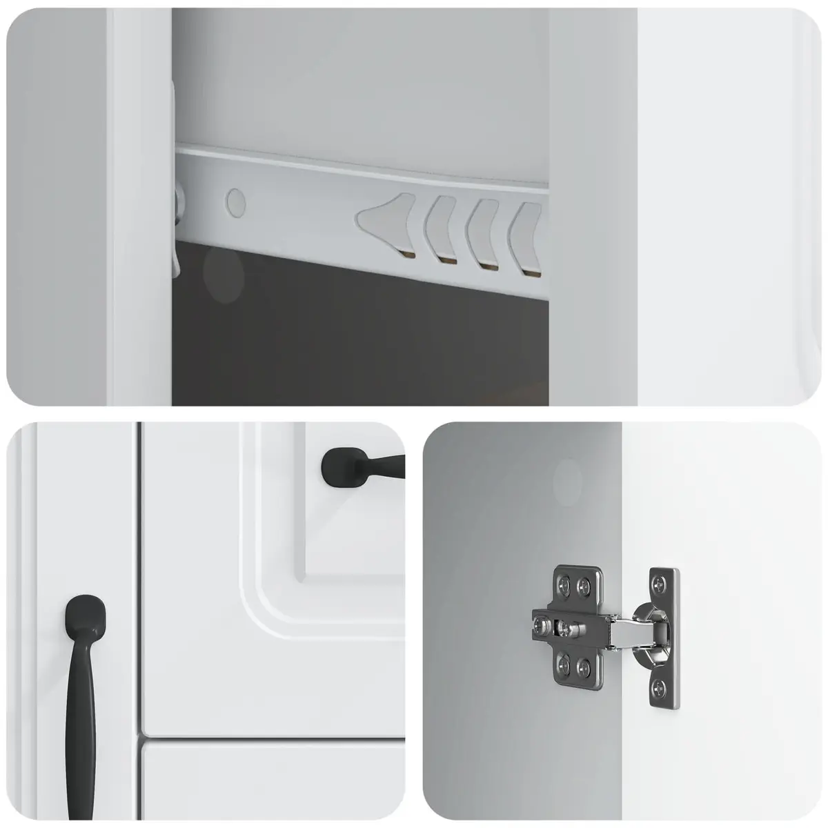 White Sideboard Storage Cabinet