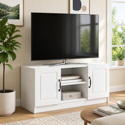 Stylish White TV Cabinet with Exceptional Build Quality