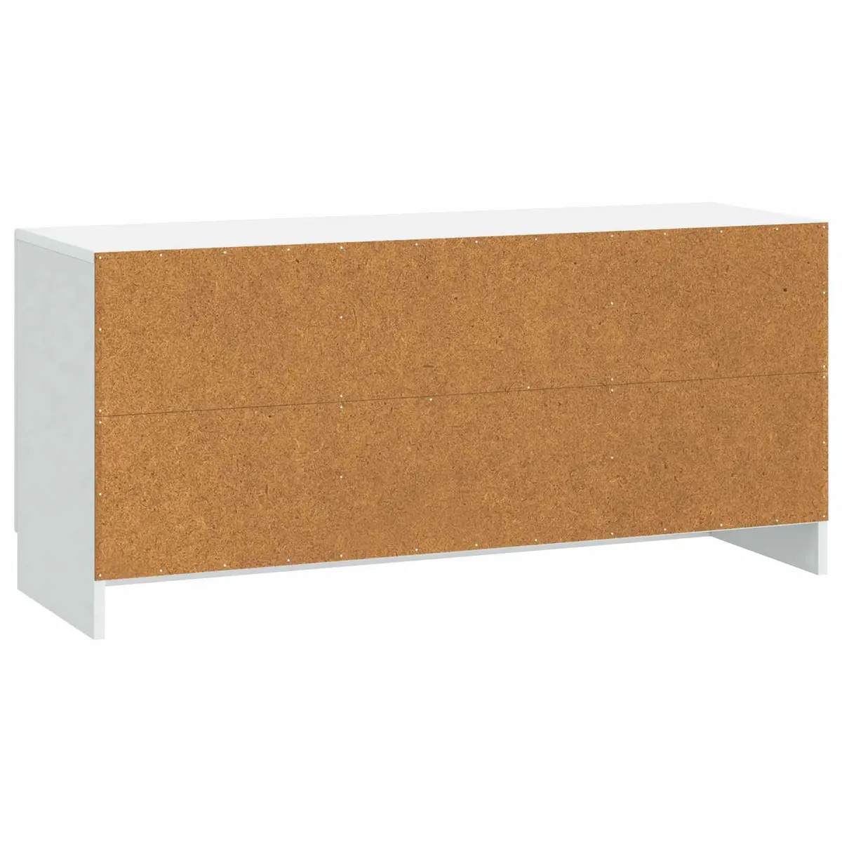 TV Cabinet White Modern Engineered Wood Media Storage Unit Living Room Furniture