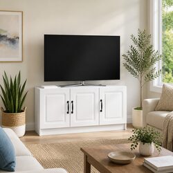 Modern White TV Cabinet for Stylish Living Room Storage