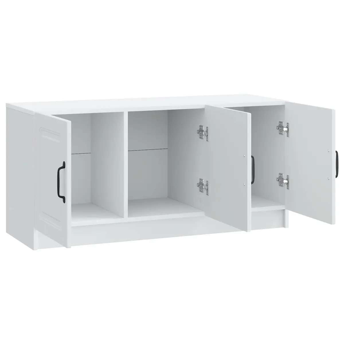 TV Cabinet Engineered Wood 99x34.5x47cm White