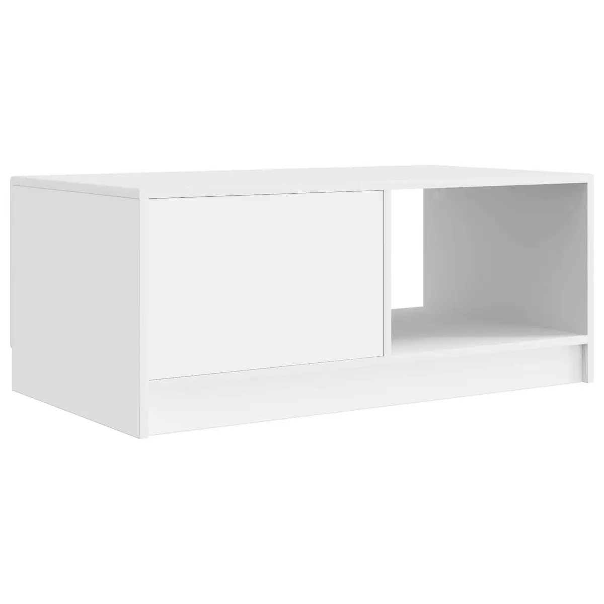 Coffee Table Engineered Wood 90 x 50 x 37 cm White