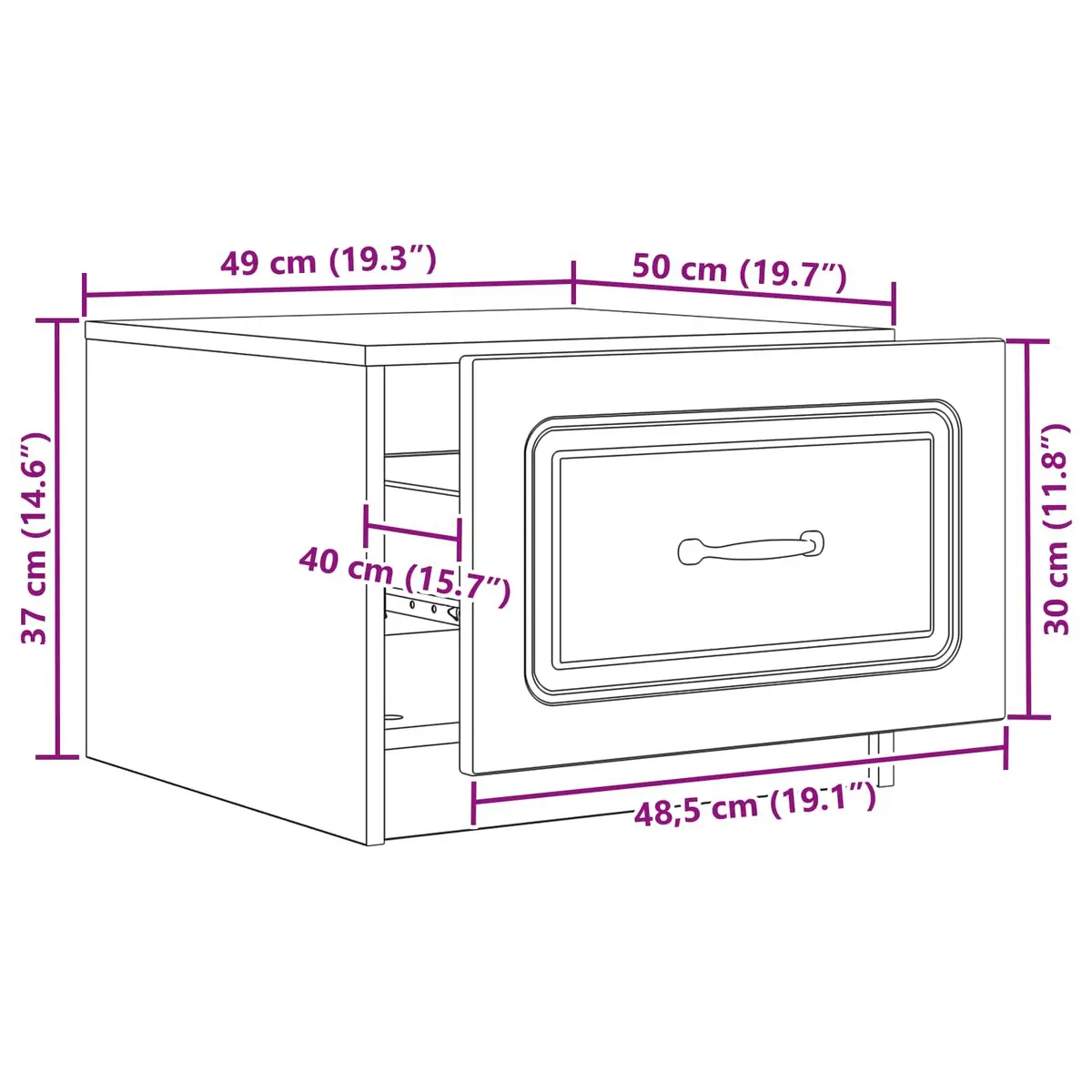 Coffee Table with Storage Drawer White Modern Accent Living Room Furniture