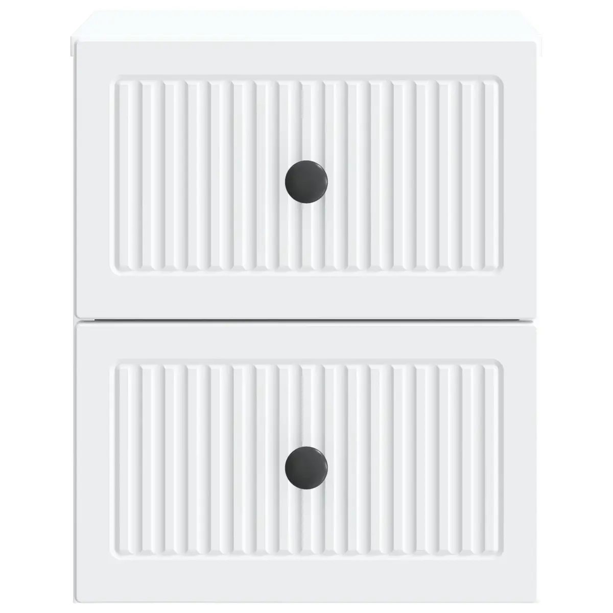 Wall-Mounted Bedside Cabinet in White