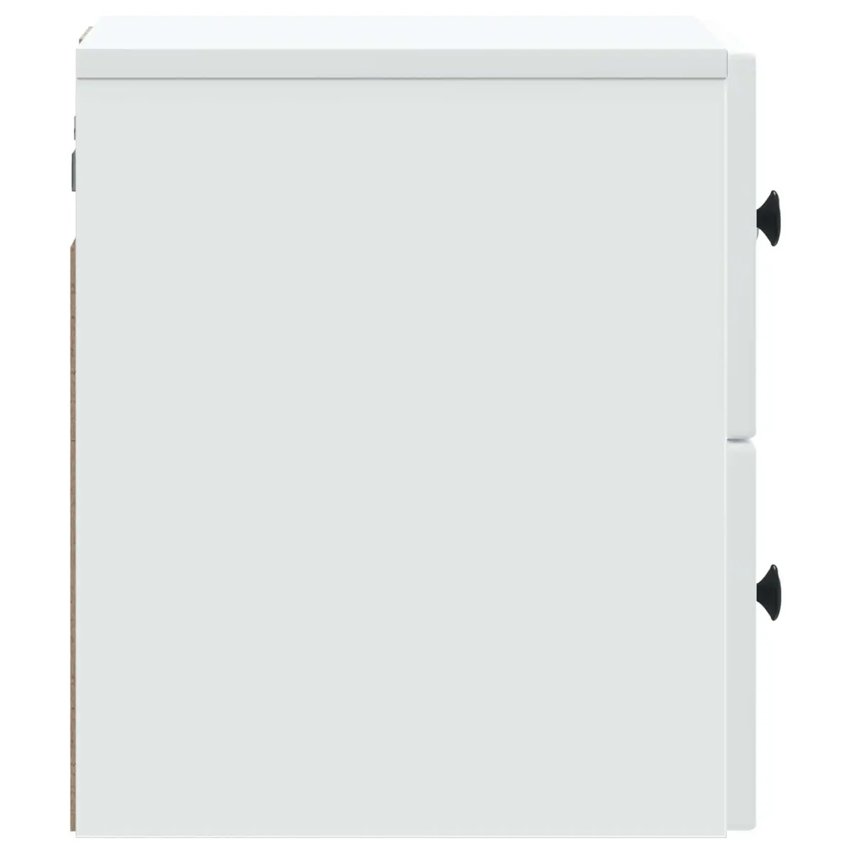 Wall-Mounted Bedside Cabinet in White